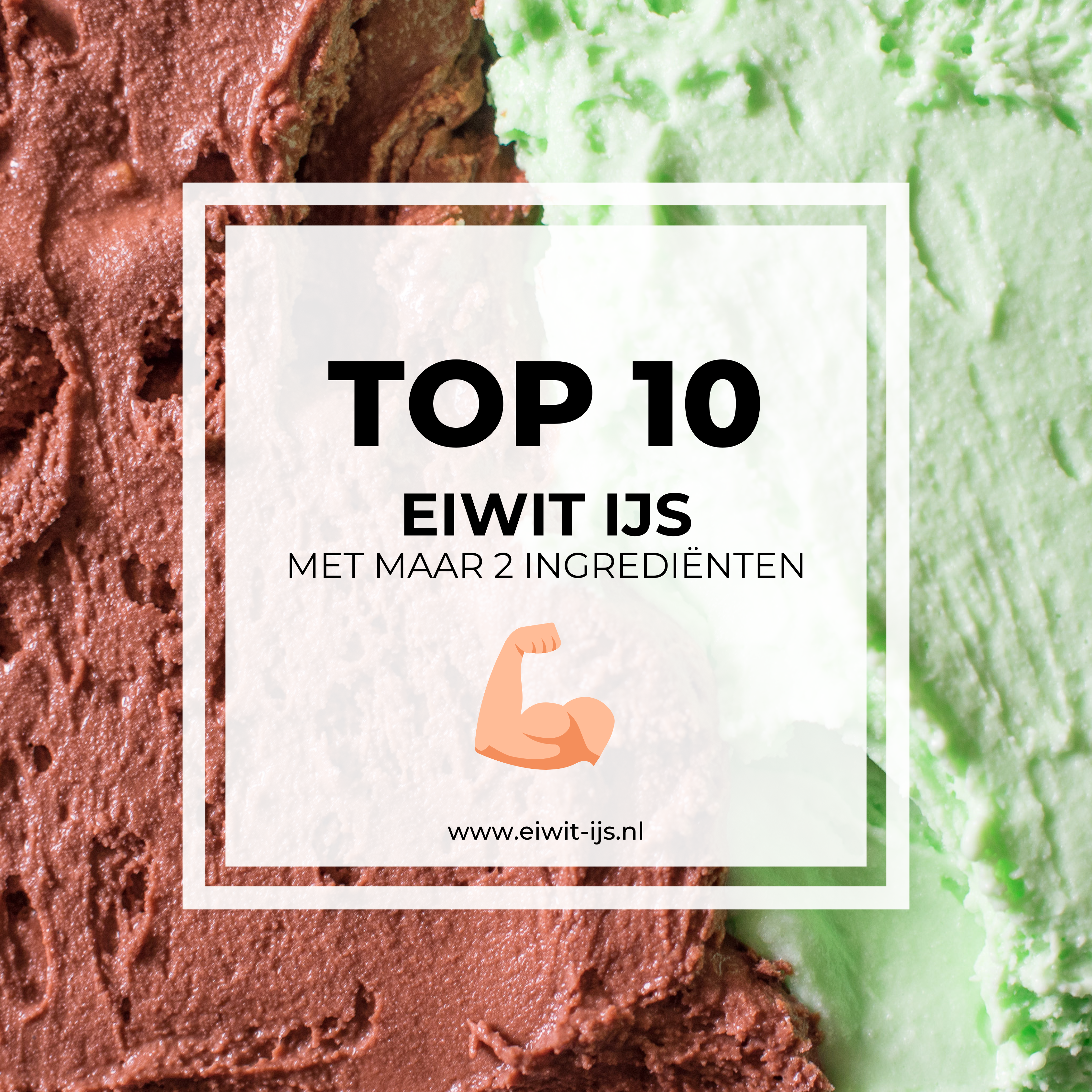 Top 10 eiwit-ijs met alleen melk & eiwitpoeder