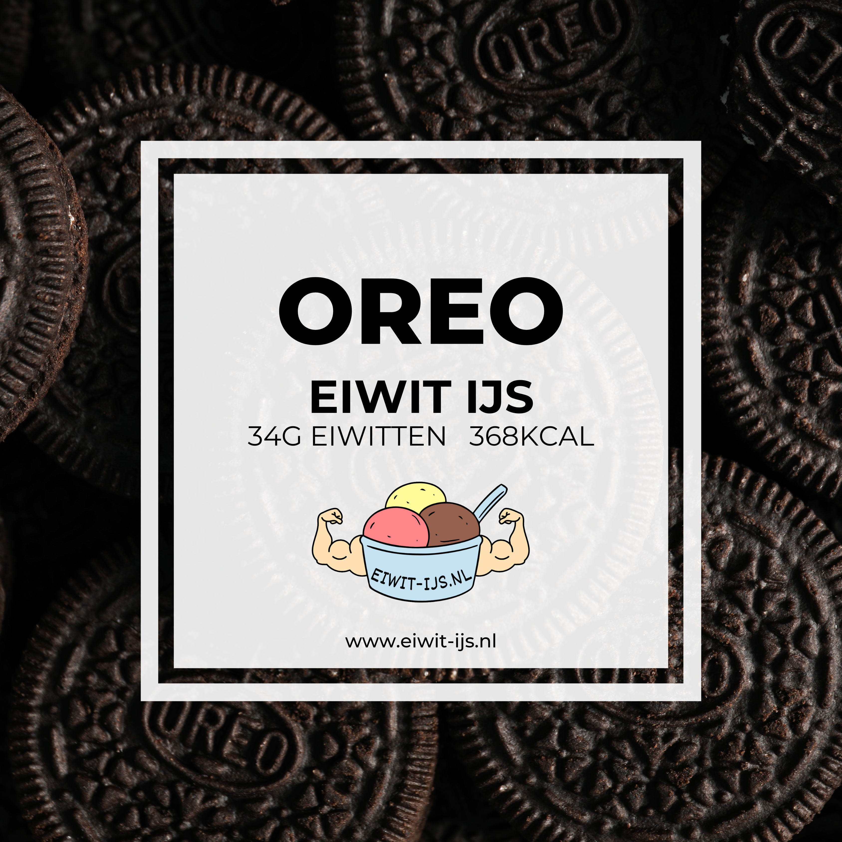 Oreo eiwit-ijs