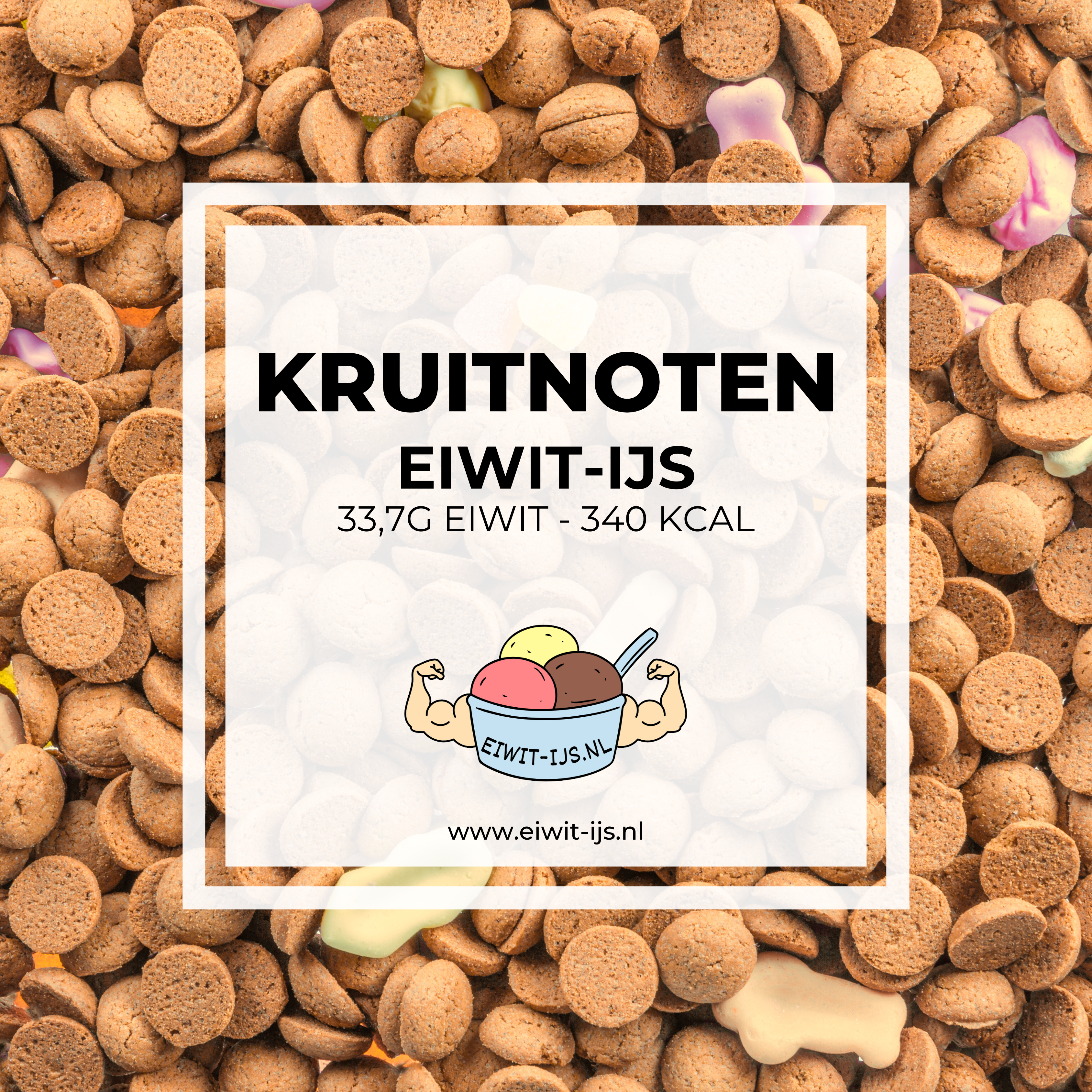 Kruidnoten eiwit-ijs