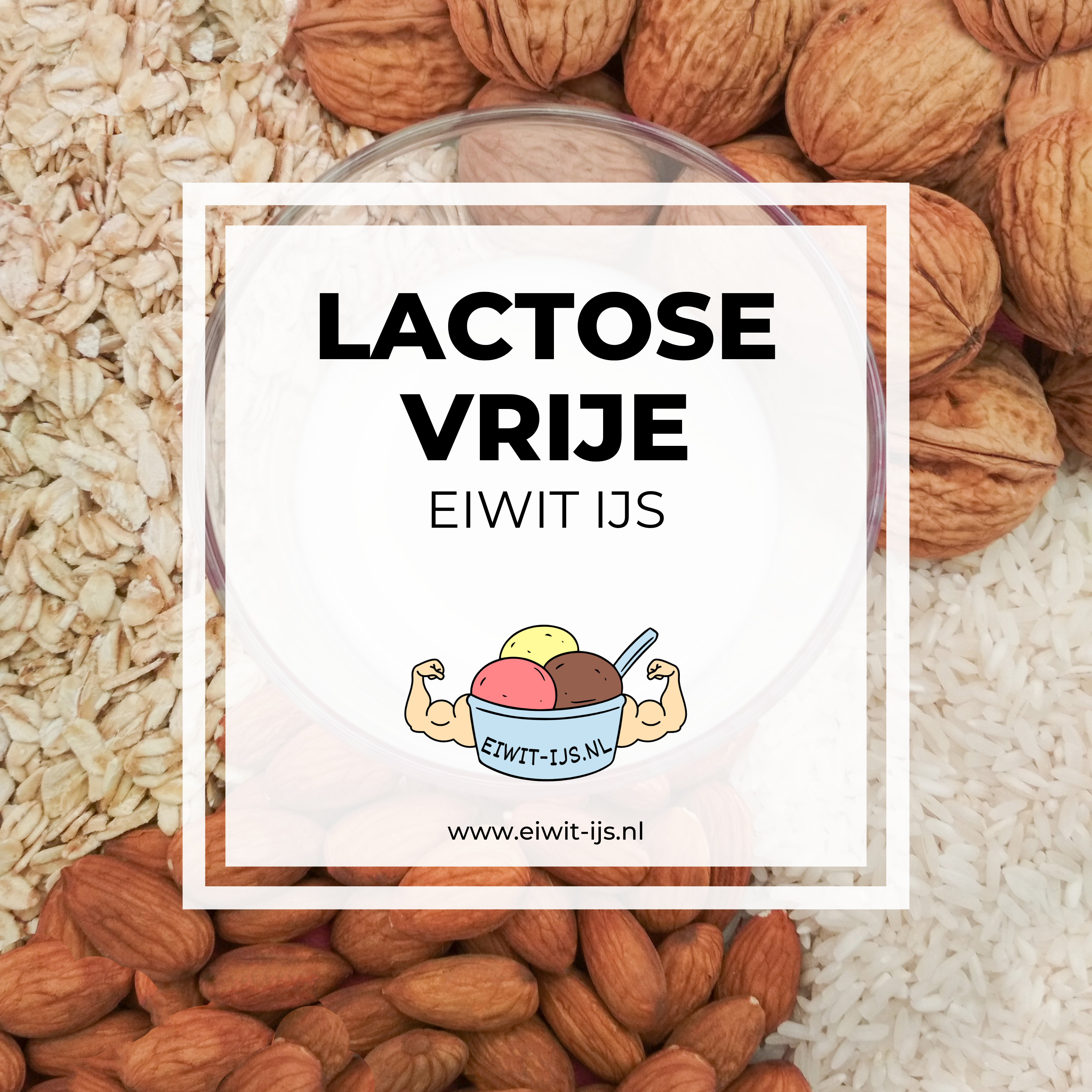 Lactosevrij eiwit-ijs